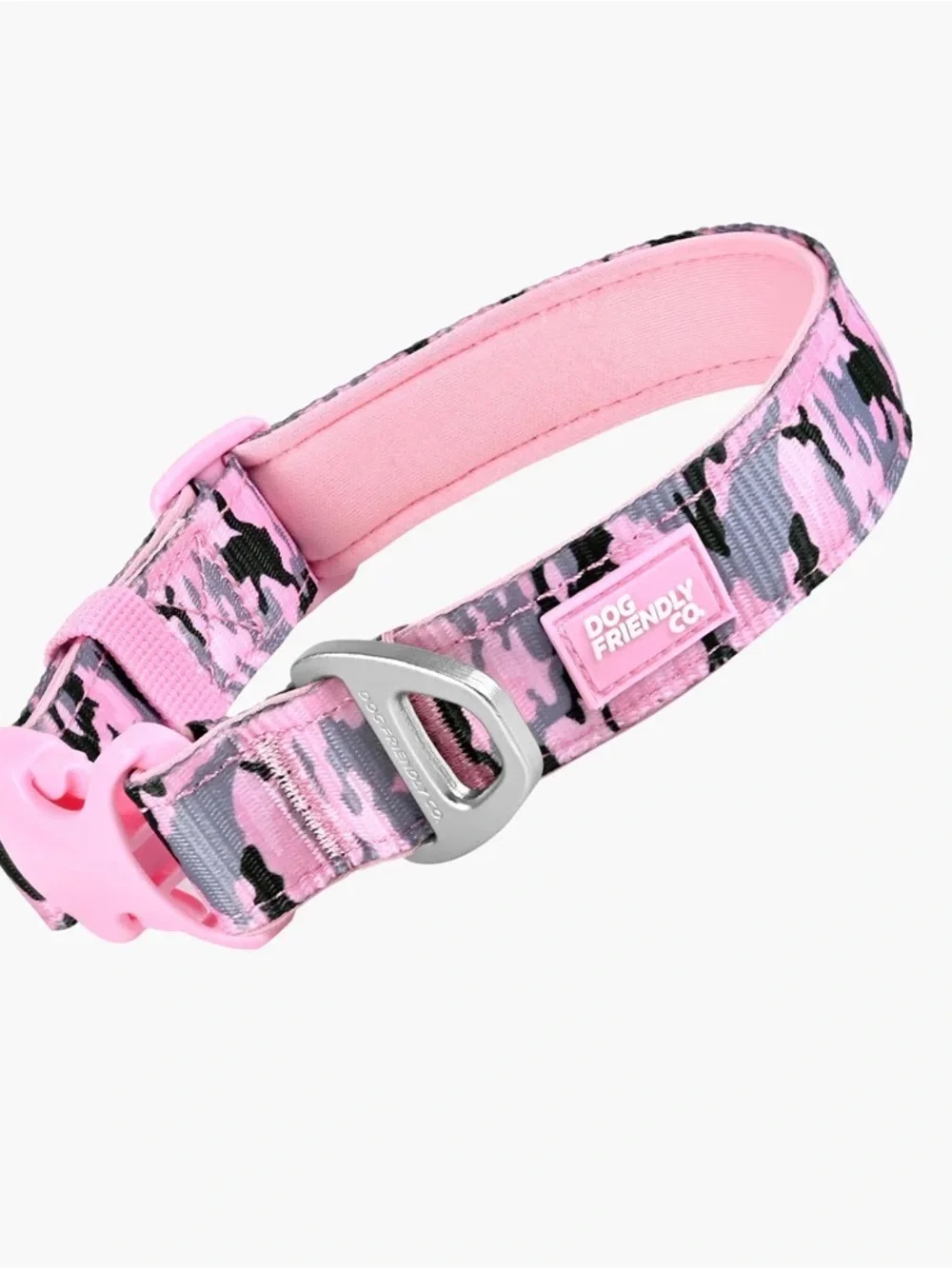 New Dog Friendly Co. Pink Camo Adjustable Dog Pet Collar | XXS-XS | Essentials